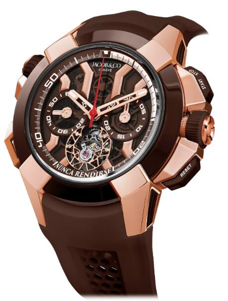 Jacob & Co. Epic X Chrono Tourbillon Rose Gold Watch Replica EC360.42.AA.AD.ABRUA Jacob and Co Watch Price